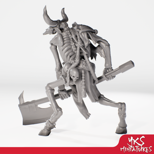 YKS Miniatures - Minotaur - Skeleton (L)