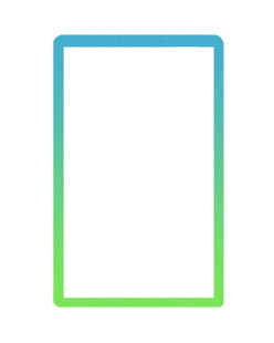 Crossguard Graded Card Slab Bumper for PSA - Gradient Glitter Turquoise /Lime