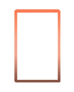 Crossguard Graded Card Slab Bumper for PSA - Gradient Glitter Orange / Peach