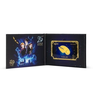 Agoro Harry Potter 25 years of Magic - The Golden Snitch 0.1g 999 Gold Coin