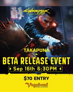 Cyberpunk TCG Beta Event Wednesday, 16th September 6:30PM (TAKAPUNA)