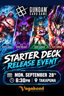 Gundam ST11-ST14 Release Monday, 28th September - 6:30PM (TAKAPUNA) [ST11 Aquatic Assault]