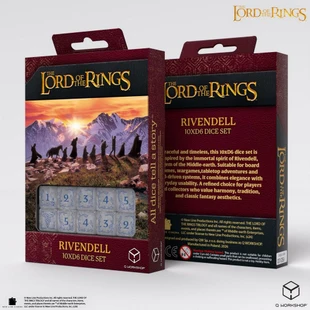 The Lord of the Rings: Rivendell 10xD6 Dice Set – Stone