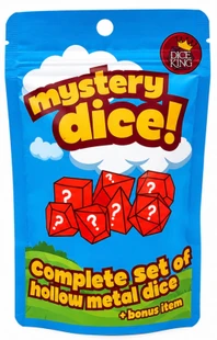 Dice King Complete Set of Hollow Metal Dice  + Bonus Item