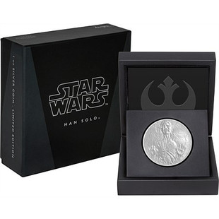 Star Wars Han Solo 1oz Silver Plated Coin Set Star Wars Han Solo 1oz Silver Plated Coin Set