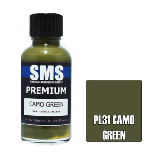 SMS Premium Acrylic Lacquer 30ml - Camo Green SMS Premium Acrylic Lacquer 30ml - Camo Green