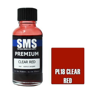 SMS Premium Lacquer 30ml - Clear Red