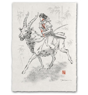 Ukiyo-e Heroes: Giclee Print by Jed Henry - Outkast Ukiyo-e Heroes: Giclee Print by Jed Henry - Outkast