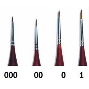 Italeri Sable Hair 0 Brush