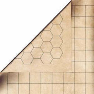 Chessex Reversible Battlemat CHX96246 1.0" Squares & 1.0" Hexes (23.5"x26")