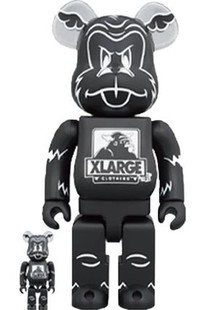 Medicom Toy Be@rbrick XLarge x D*Face Black 100% + 400%