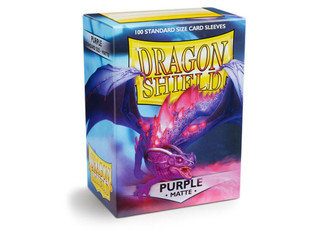 Dragon Shield Sleeves Standard Size 100pk - Matte Purple Dragon Shield Sleeves Standard Size 100pk - Matte Purple