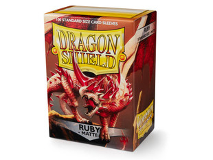 Dragon Shield Sleeves Standard Size 100pk - Matte Ruby Dragon Shield Sleeves Standard Size 100pk - Matte Ruby