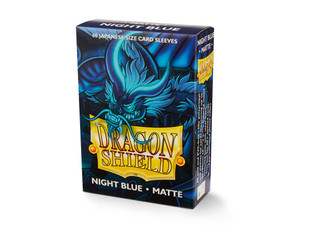 Dragon Shield Sleeves Japanese Size 60pk - Matte Night Blue