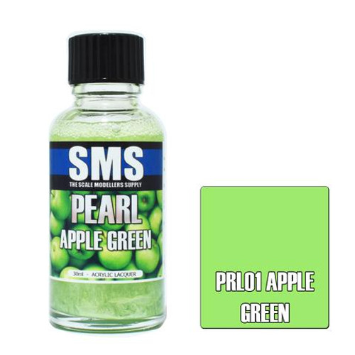 SMS Pearl Acrylic Lacquer 30ml - Apple Green SMS Pearl Acrylic Lacquer 30ml - Apple Green