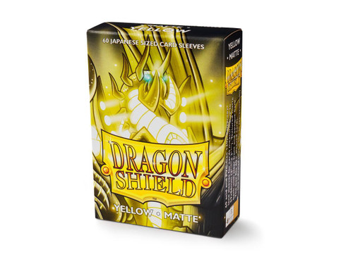Dragon Shield Sleeves Japanese Size 60pk - Matte Yellow Dragon Shield Sleeves Japanese Size 60pk - Matte Yellow