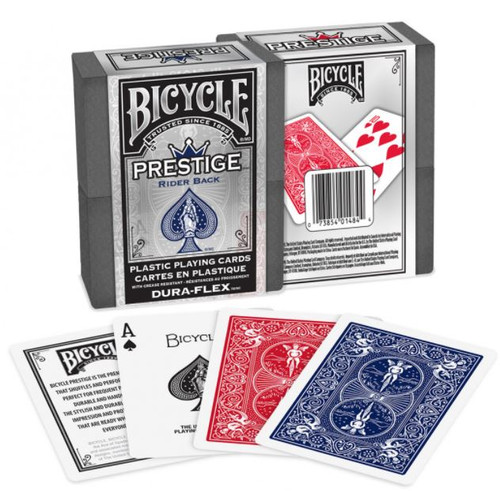 Bicycle Prestige Rider Back Red Playing Cards