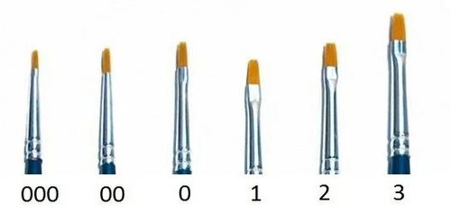 Italeri Synthetic Flat 0 Brush