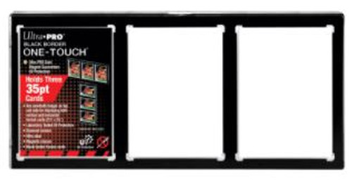 Ultra Pro One Touch - 3-card Black Border Magnetic Closure
