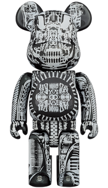Medicom Toy Be@rbrick H.R. Giger Black Chrome 1000% Medicom Toy Be@rbrick H.R. Giger Black Chrome 1000%