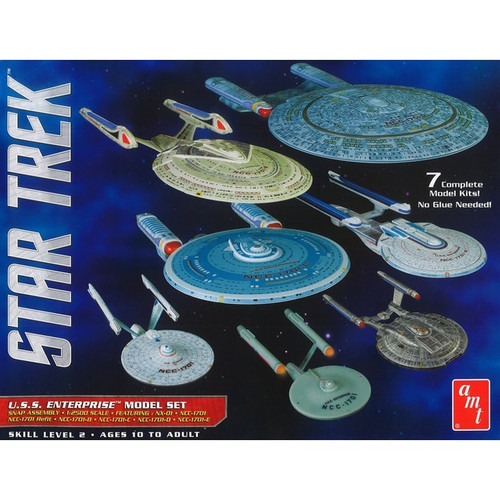 Polar Lights 1/2500 Star Trek U.S.S Enterprise Model Set (Plastic Model Kit)
