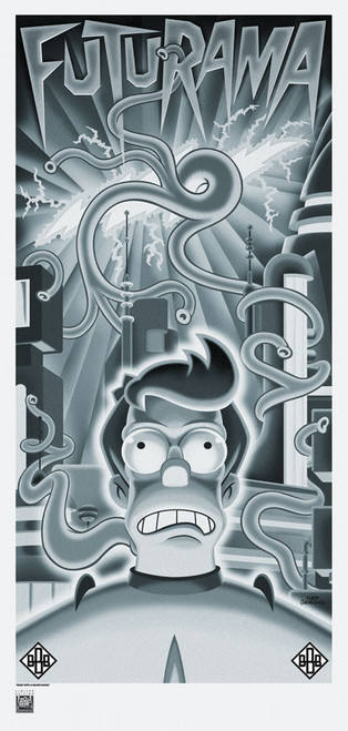 Futurama Lithograph - Beast with a Billion Backs by Serban Cristescu