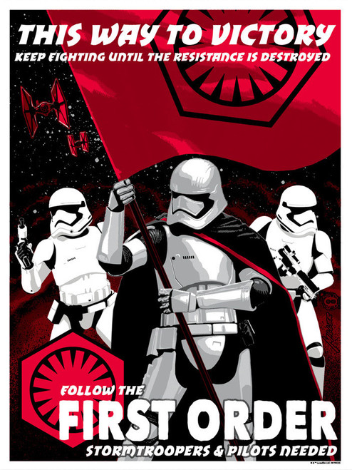 Star Wars Silk Screen Print - This Way to Victory by Brian Miller Star Wars Silk Screen Print - This Way to Victory by Brian Miller