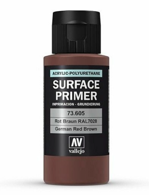 Vallejo Surface Primer - German Red Brown 60ml Vallejo Surface Primer - German Red Brown 60ml