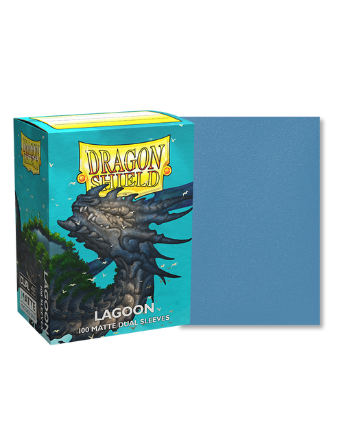 Dragon Shield Sleeves Standard Size 100pk - Matte DUAL Lagoon Dragon Shield Sleeves Standard Size 100pk - Matte DUAL Lagoon