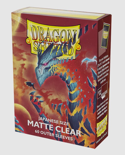Dragon Shield Sleeves Japanese Size 60pk - Matte Clear Outer