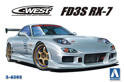 Aoshima 1/24 C-West FD3S RX7 '99 (Model Car Kit)