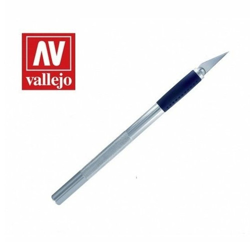 Vallejo Hobby Tools - Soft Grip Craft Knife no.1 with #11 Blade Vallejo Hobby Tools - Soft Grip Craft Knife no.1 with #11 Blade