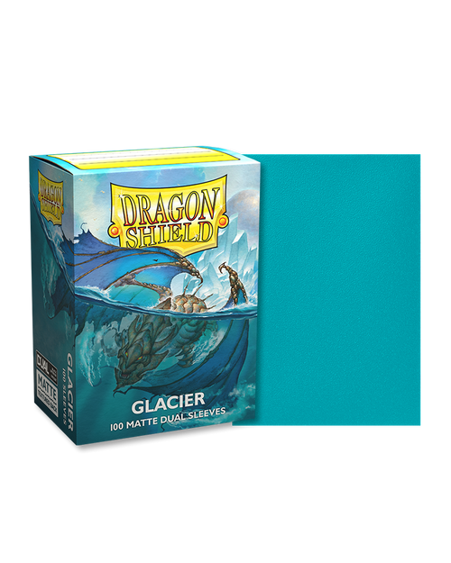 Dragon Shield Sleeves Standard Size 100pk - Matte DUAL Glacier Dragon Shield Sleeves Standard Size 100pk - Matte DUAL Glacier