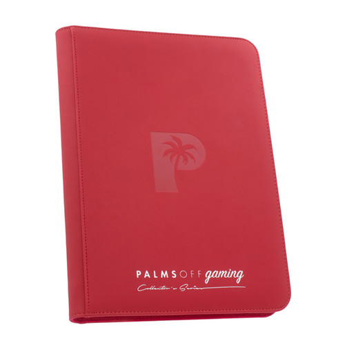 Palms Off Collector’s Series 9 Pocket Zip Binder - Red Palms Off Collector’s Series 9 Pocket Zip Binder - Red