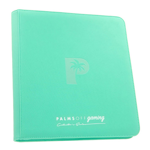 Palms Off Collector’s Series 12 Pocket Zip Binder - Turquoise Palms Off Collector’s Series 12 Pocket Zip Binder - Turquoise