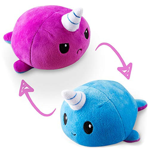 Tee Turtle Reversible Plushie - Narwhal Purple/Blue Tee Turtle Reversible Plushie - Narwhal Purple/Blue