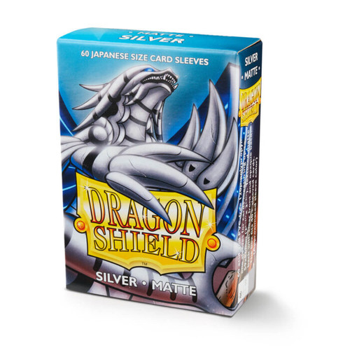 Dragon Shield Sleeves Japanese Size 60pk - Matte Silver Dragon Shield Sleeves Japanese Size 60pk - Matte Silver