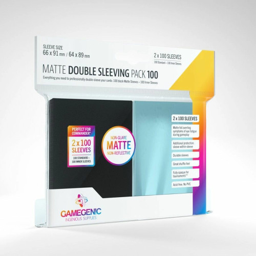 Gamegenic Matte Double Sleeving Pack 100 Gamegenic Matte Double Sleeving Pack 100