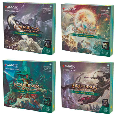 Magic the Gathering The Lord of the Rings: Tales of Middle-earth Scene Box - Set of 4 Magic the Gathering The Lord of the Rings: Tales of Middle-earth Scene Box - Set of 4