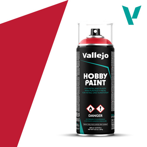 Vallejo Aerosol 28023 - Bloody Red 400ml Vallejo Aerosol 28023 - Bloody Red 400ml