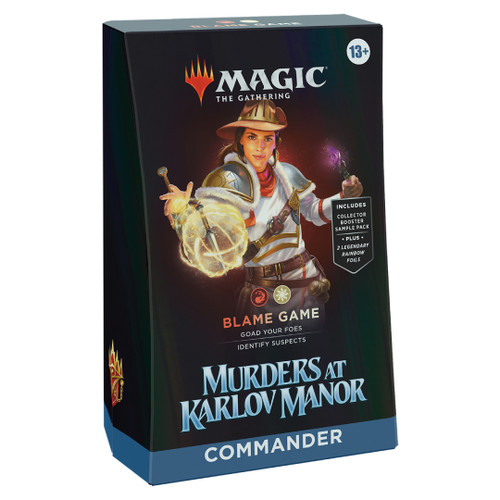 Magic the Gathering Murders at Karlov Manor Commander Deck - Blame Game Magic the Gathering Murders at Karlov Manor Commander Deck - Blame Game