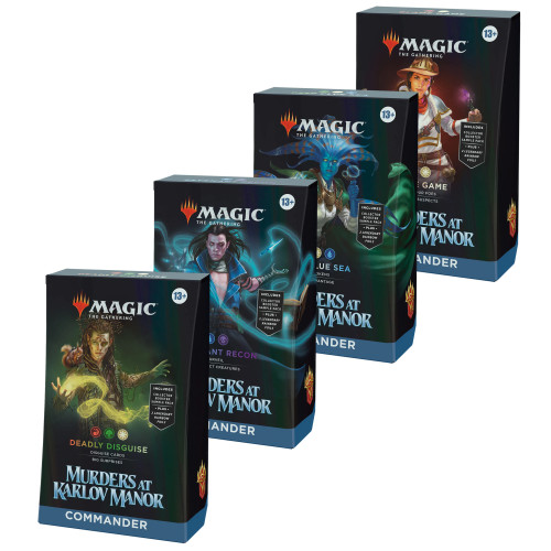 Magic the Gathering Murders at Karlov Manor Commander Deck - Set of 4 Magic the Gathering Murders at Karlov Manor Commander Deck - Set of 4