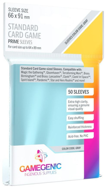 Gamegenic Prime Standard Sleeves 50pk (66x91mm) Gamegenic Prime Standard Sleeves 50pk (66x91mm)