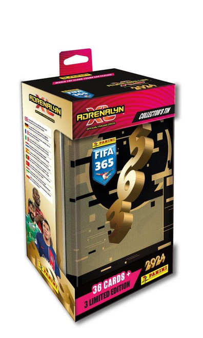 Panini FIFA 365 Adrenalyn 2024 Soccer Cards Classic Tin Box