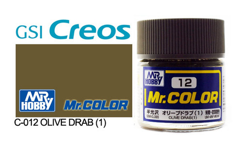 Mr Color C012 Semi Gloss Olive Drab 1 10ml
