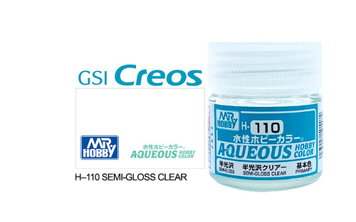 Mr Hobby Aqueous H110 Semi Gloss Clear 10ml