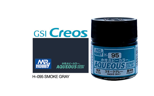 Mr Hobby Aqueous H095 Gloss Smoke Grey 10ml