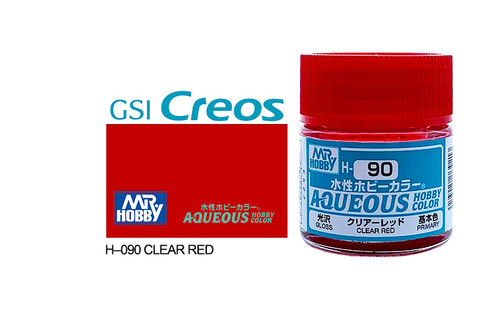 Mr Hobby Aqueous H090 Gloss Clear Red 10ml