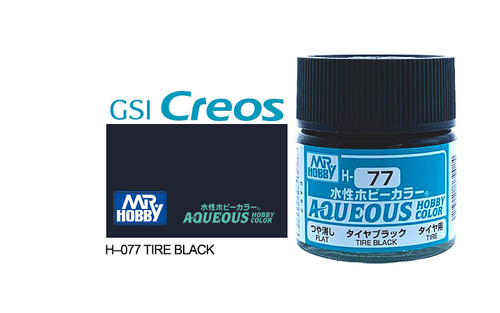 Mr Hobby Aqueous H077 Flat Tyre Black 10ml