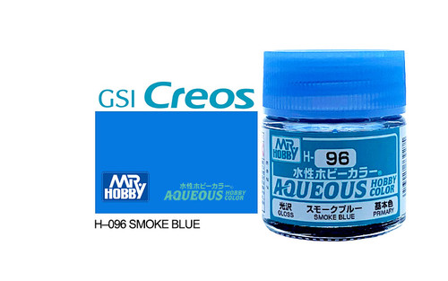 Mr Hobby Aqueous H096 Gloss Smoke Blue 10ml